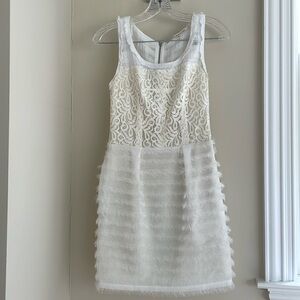 Rachel Roy white/ivory shift dress